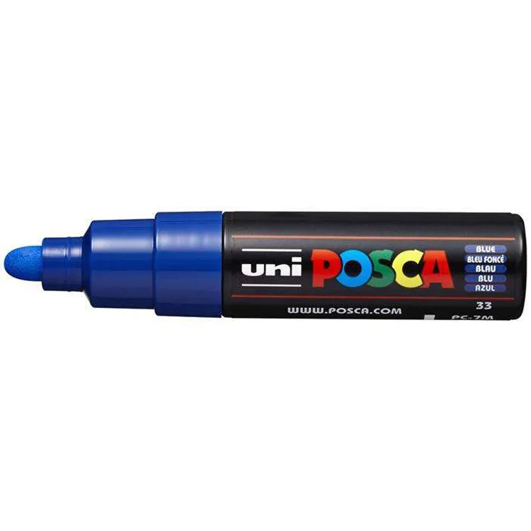 UNİ POSCA SU BAZLI POSTER MARKER 4.5-5.5 MAVİ PC-7M