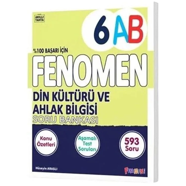 FENOMEN 6. SINIF DİN KÜLTÜRÜ VE AHLAK BİLGİSİ A-B KONU ÖZETLİ SORU BANKASI