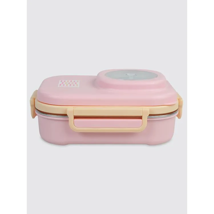 UZSPACE VGN-8021-8091 PASLANMAZ ÇELİK YEMEK KABI - LUNCH BOX 600 ML PEACH PINK