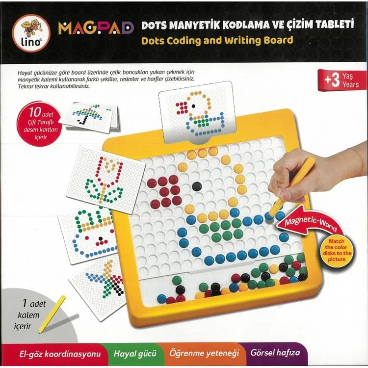 LİNO MP-102 MAGPAD DOTS MANYETİK PAD KODLAMA VE ÇİZİM TABLETİ