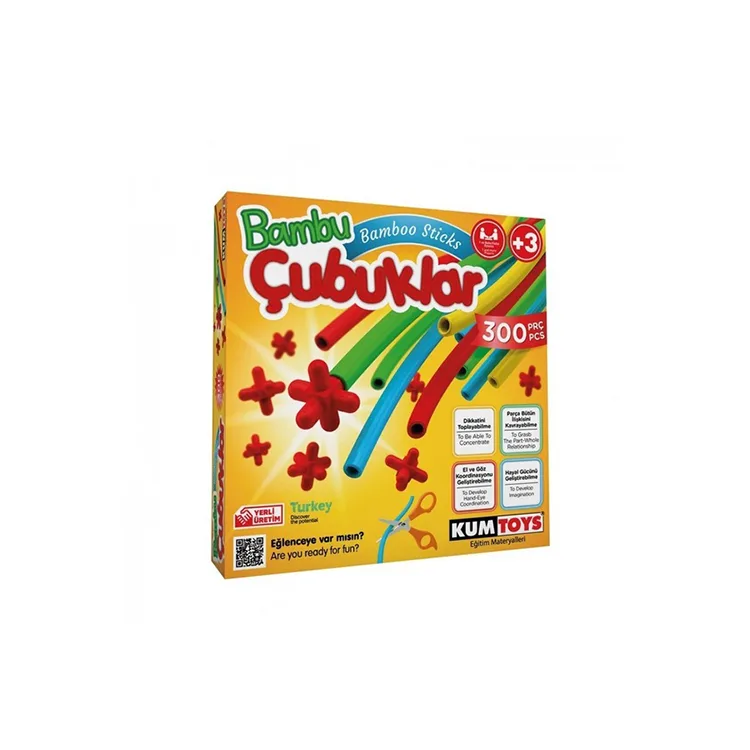 KUMTOYS KM5462 BAMBU ÇUBUKLAR 300 PARÇA KUTULU OYUN SETİ