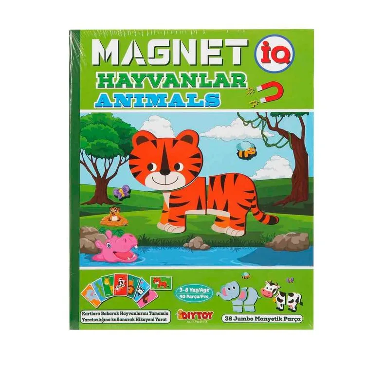 DİYTOY IQ1512 HAYVANLAR MAGNET TAMAMLAMA 40 PARÇA 3-8 YAŞ