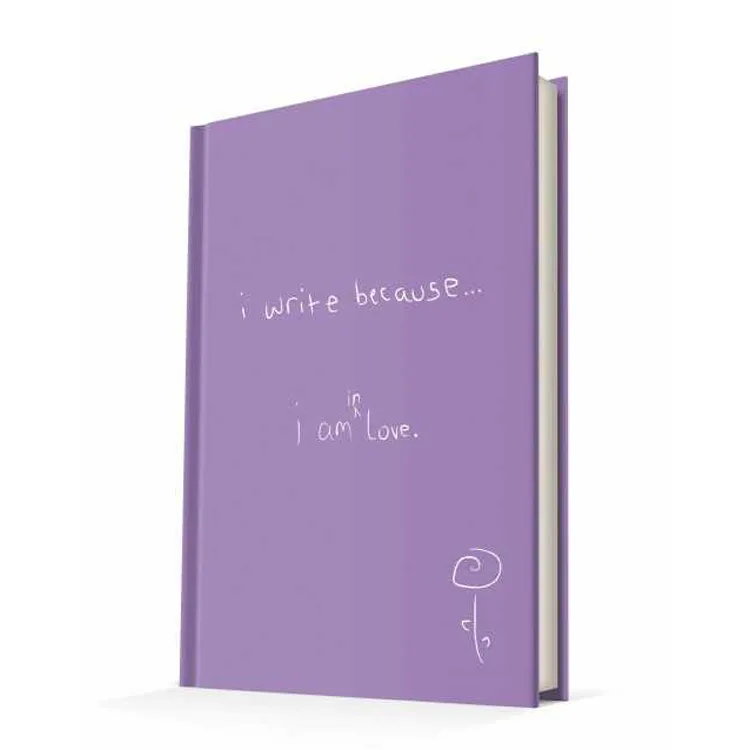 DEFFTER I WRITE BECAUSE / I'M İN LOVE SERT KAPAK A5 ÇİZGİLİ DEFTER 96 YP