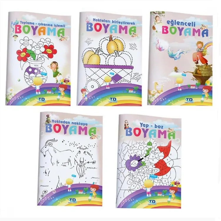 ETKİNLİKLİ BOYAMA KİTABI (5 KİTAP SET )