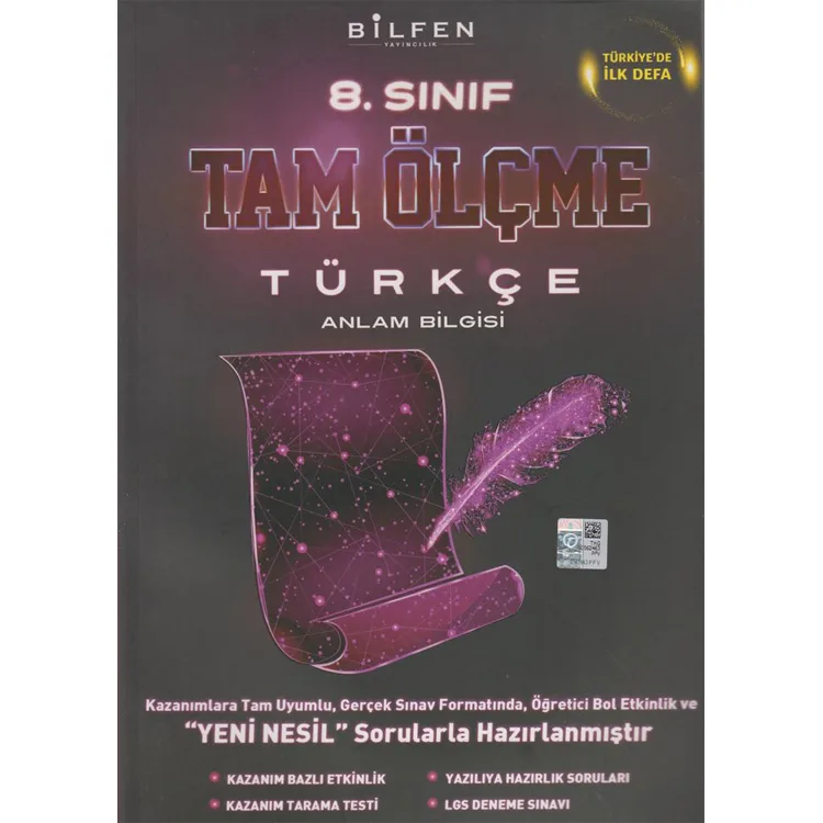BİLFEN 8. SINIF TÜRKÇE TAM ÖLÇME