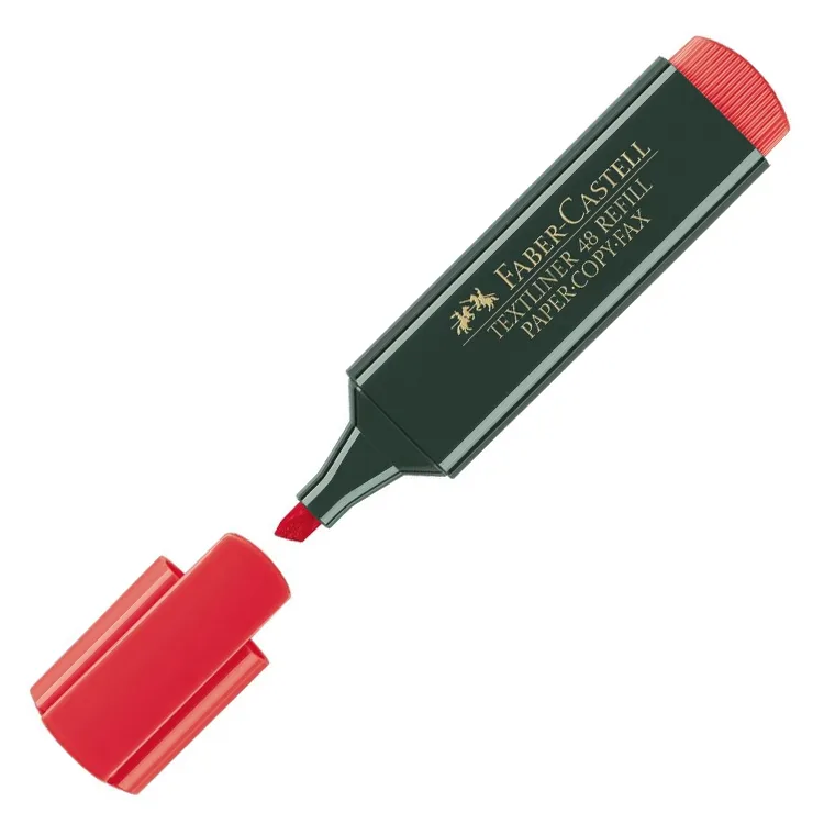 FABER CASTELL FOSFORLU KALEM KIRMIZI 1548