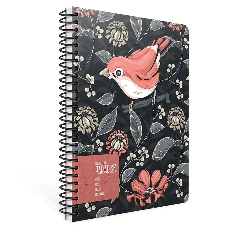 GIPTA PARADISE SPİRALLİ SERT KAPAK 17x24 120YP.KARELİ DEFTER