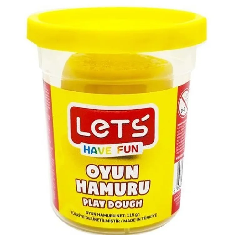 LETS TEK RENK OYUN HAMURU SARI 115 GR L8440-01