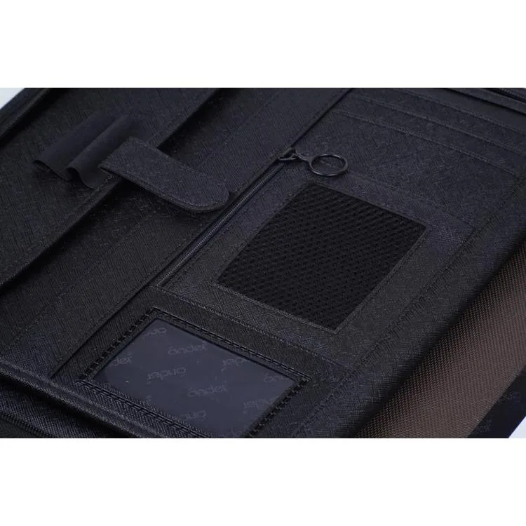 ÖNDER MINBAG 8002-3 MILANO 28,5 x 37 cm GİZLİ SAPLI ÇİFT FERMUARLI EVRAK ÇANTASI SİYAH