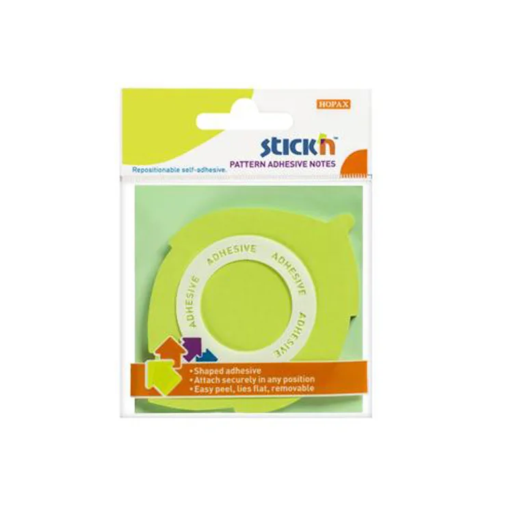 GIPTA STICKN 70X70 YAPRAK ŞEKİLLİ YEŞİL YAPIŞKANLI NOTLUK 50 YP.