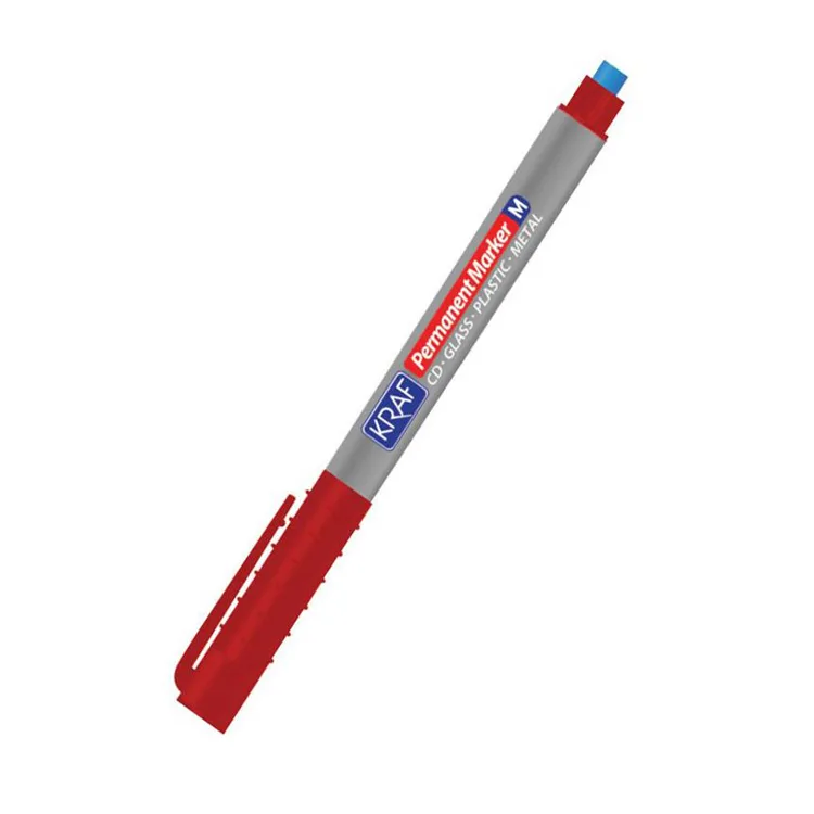 KRAF 260M ASETAT KALEMİ SİLGİLİ (M) KIRMIZI