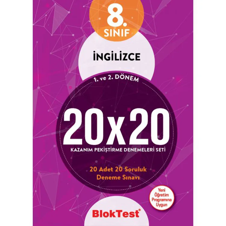 TUDEM 8. SINIF İNGİLİZCE 20X20 KAZANIM PEKİŞTİRME DENEMELERİ SETİ