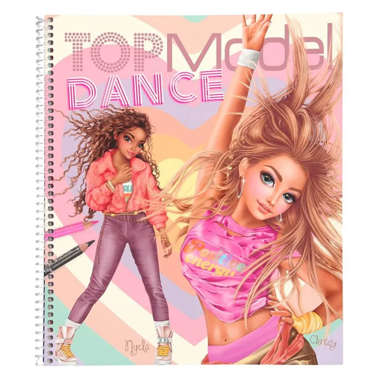 TOP MODEL SPİRALLİ DANS TASARIM - BOYAMA DEFTERİ
