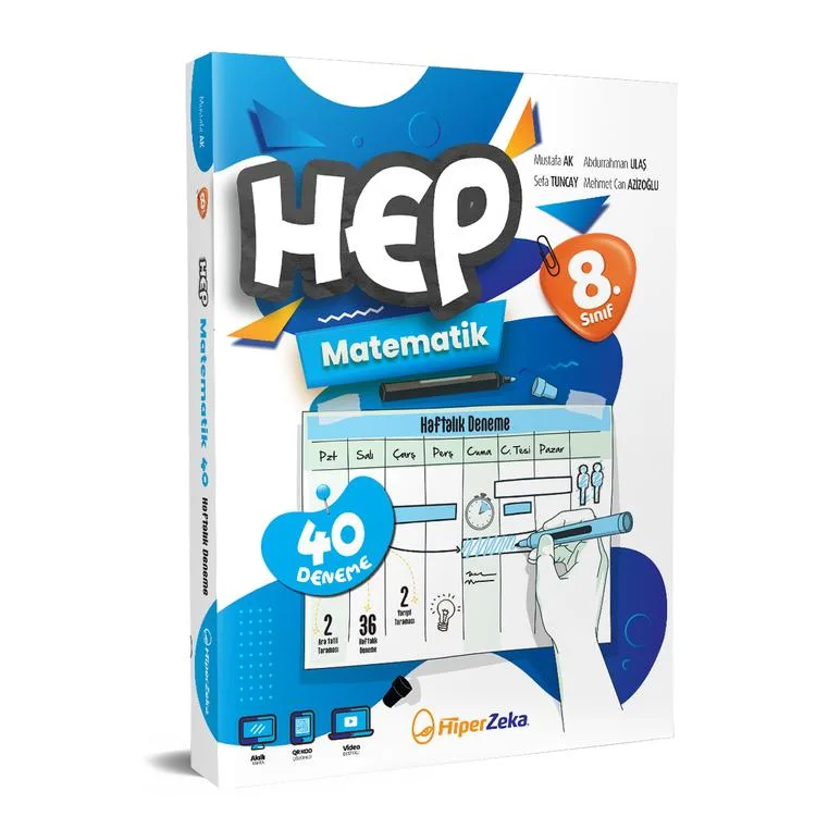 HİPER ZEKA 8. SINIF HAFTALIK HEP MATEMATİK 40 DENEME