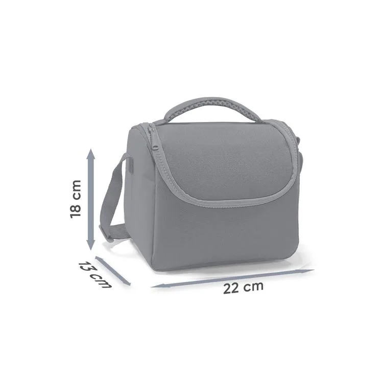 CORAL HIGH 37144 GRİ SİYAH YARASA DESENLİ THERMO BESLENME ÇANTASI