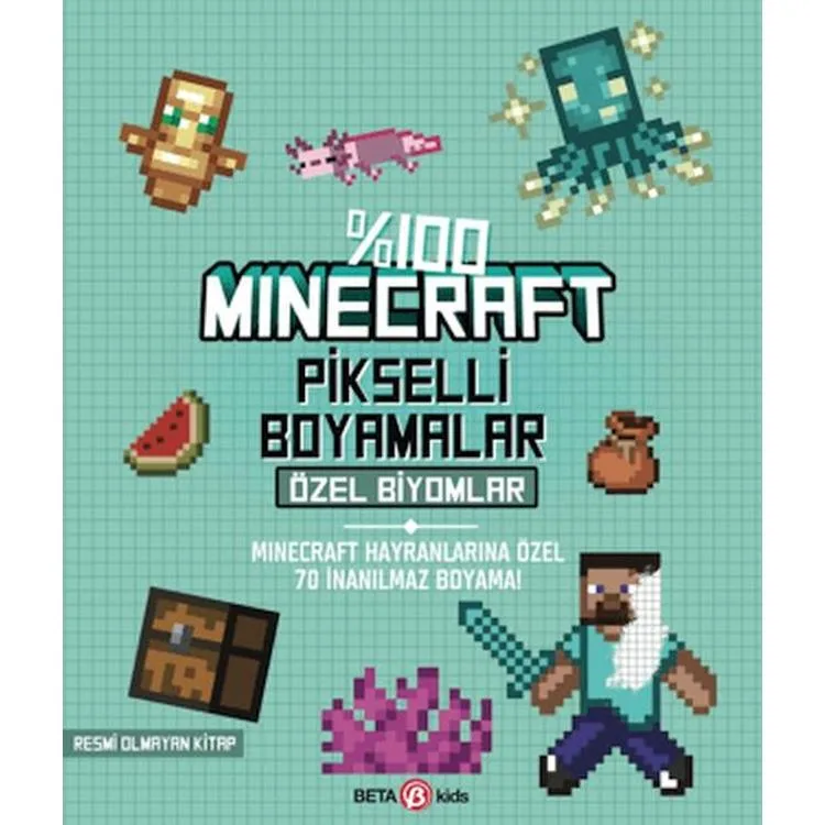 BETA KIDS - MİNECRAFT PİKSELLİ ÖZEL BOYAMALAR - ÖZEL BİYOMLAR