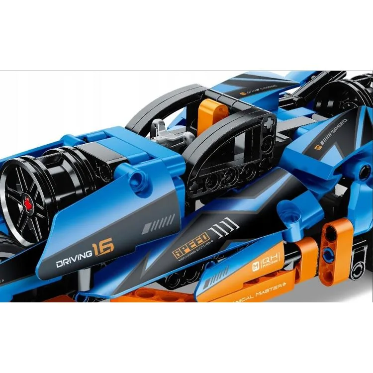 SUNMAN İM. MASTER NO.5816 ÇEK-BIRAK YARIŞ ARABASI MAVİ LEGO YAPIM SETİ 202 PARÇA 6+