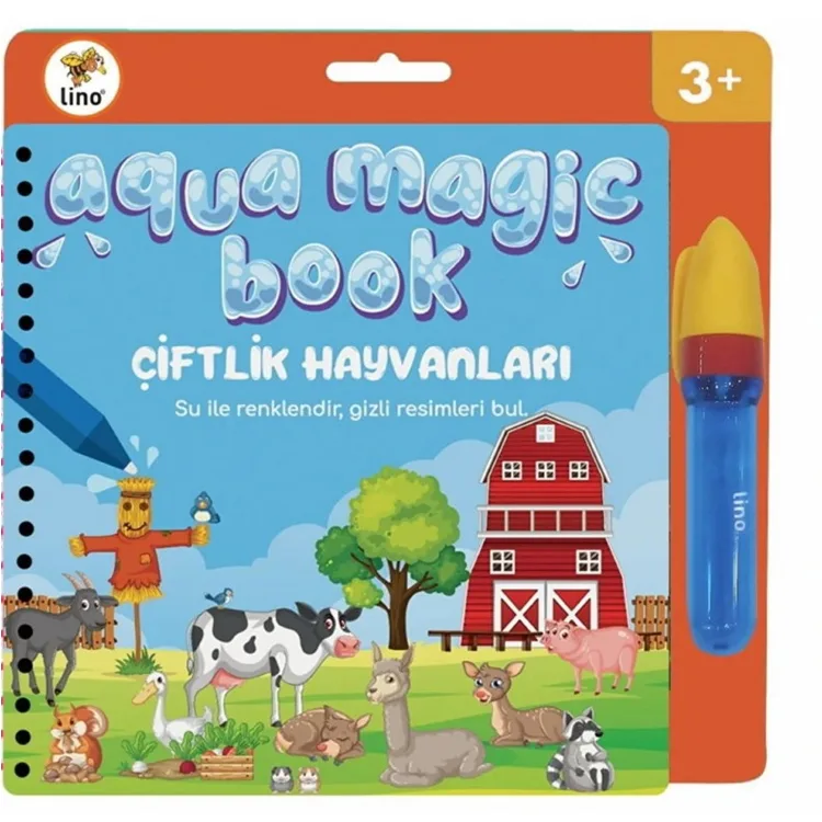 LİNO TFL-1007 AQUA MAGIC BOOK ÇİFTLİK (SİHİRLİ BOYAMA KİTABI)