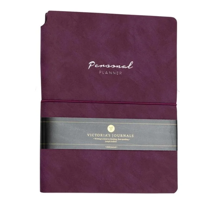 VICTORIA'S JOURNALS 1086 KUKA SOFT KAPAK NOTEBOOK 10.5x14.8cm A6 80gr. 96YP. ÇİZGİLİ PLANNER DEFTER MOR