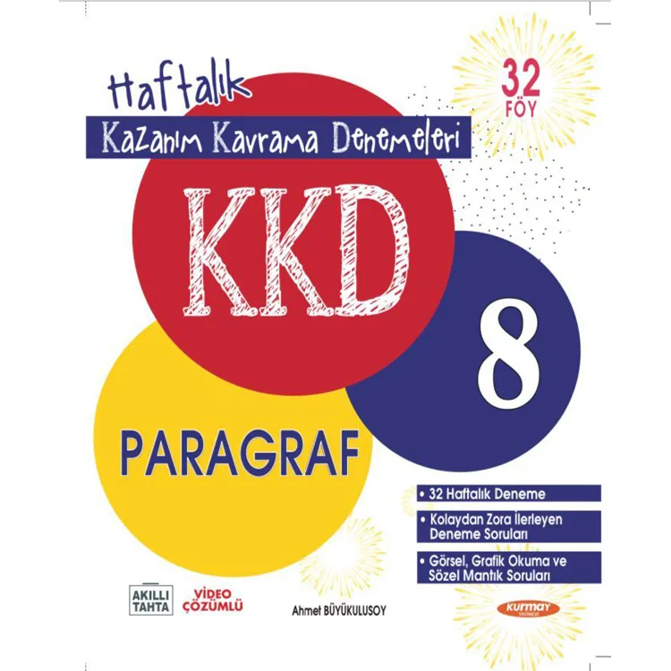 KURMAY KAZANIM KAVRAMA DENEMELERİ 8. SINIF PARAGRAF (32 FASİKÜL)