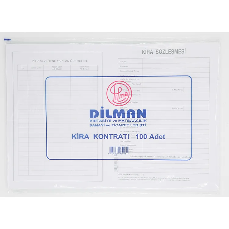 DİLMAN KİRA KONTRATI 100'LÜ