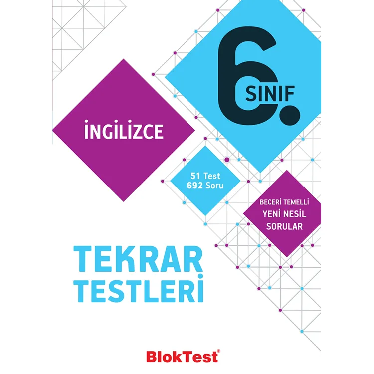 TUDEM 6. SINIF BLOKTEST İNGİLİZCE TEKRAR TESTLERİ