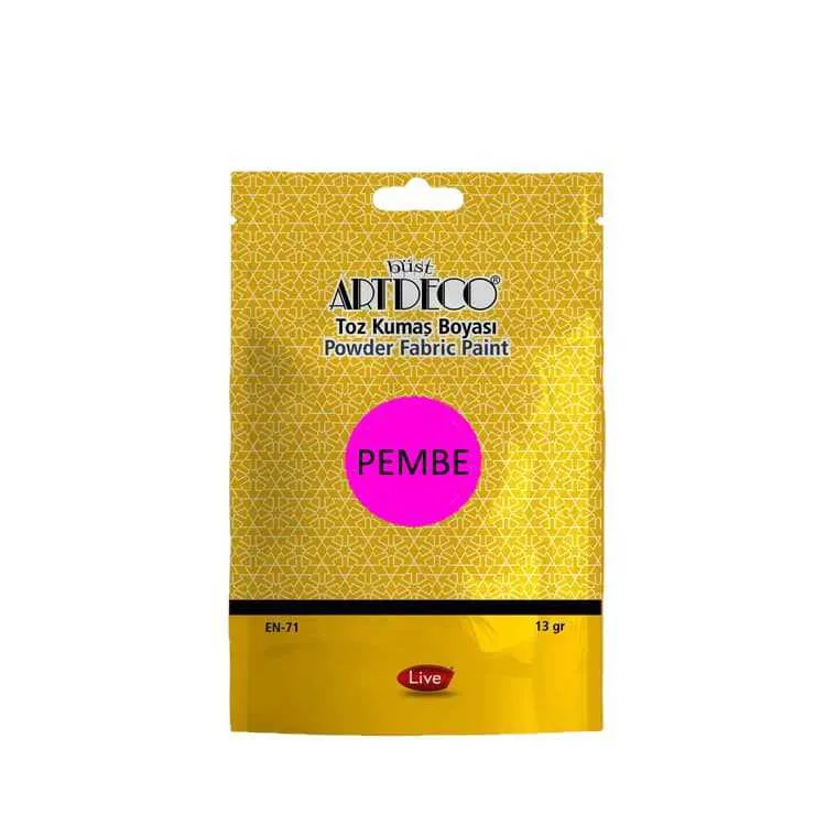 ARTDECO TOZ KUMAŞ BOYASI 13 GR. PEMBE 1127