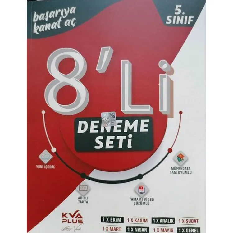 KORAY VAROL AKADEMİ 5. SINIF TÜM DERSLER 8'Lİ DENEME SETİ