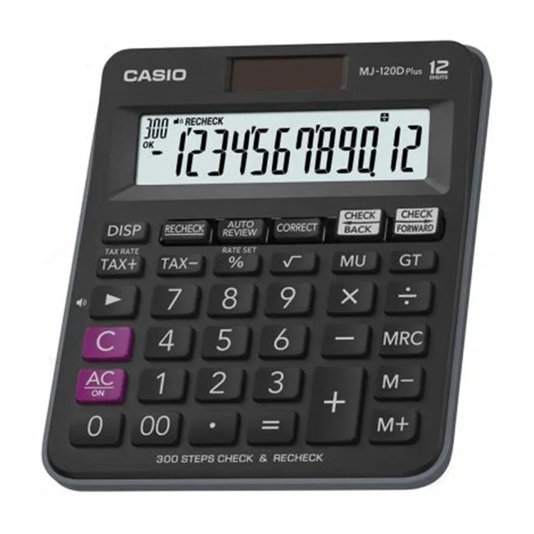 CASIO MJ-120D PLUS 12 HANE MASAÜSTÜ HESAP MAKİNESİ