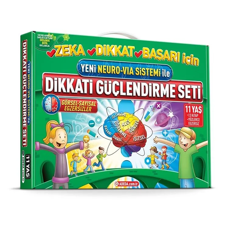 ADEDA YENİ NEURO VIA SİSTEMİ İLE DİKKATİ GÜÇLENDİRME SETİ 11 YAŞ