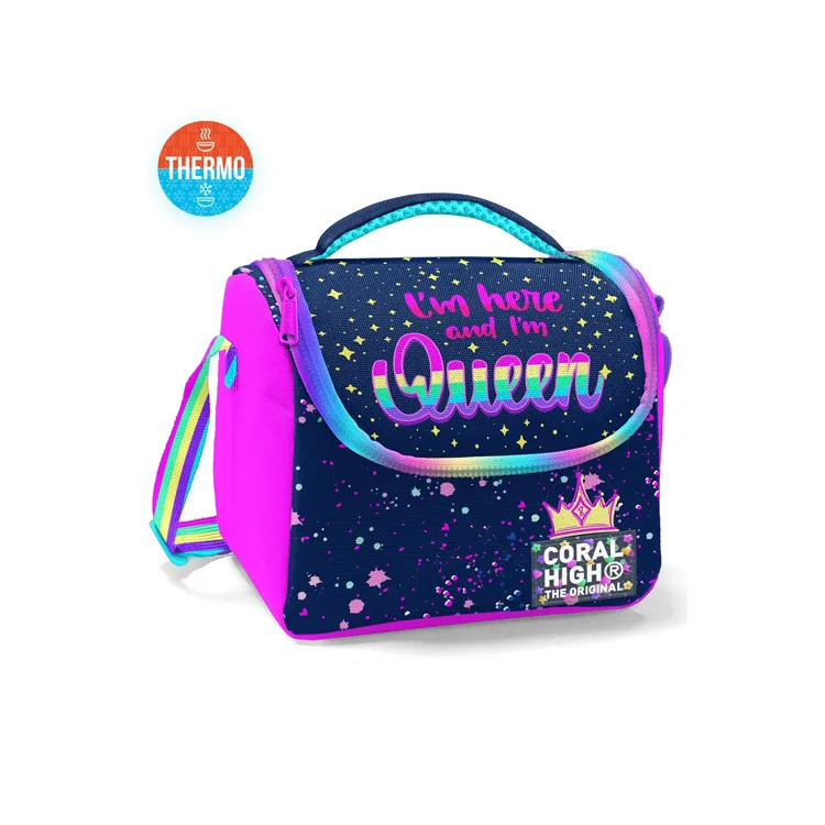 CORAL HIGH 11775 KIDS ÇOK RENKLİ LACİVERT THERMO BESLENME ÇANTASI