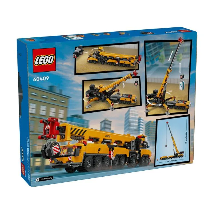 LEGO 60409 CİTY SARI MOBİL İNŞAAT VİNCİ 1116 PARÇA 9+