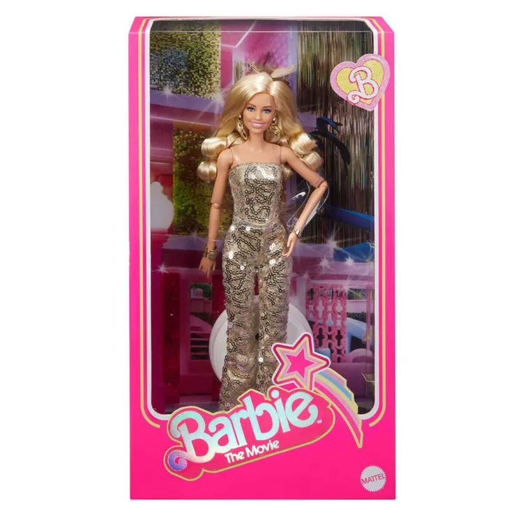 MATTEL MTL-HPJ99 BARBIE FİLMİ - BARBIE GOLD TULUMLU BEBEK