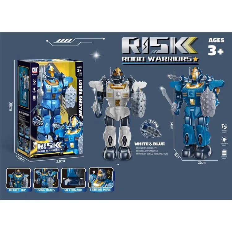 VARDEM 6051 SESLİ IŞIKLI ROKET ATAN SAVAŞÇI ROBOT 3+