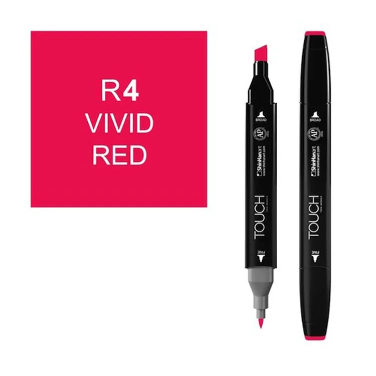 TOUCH TWIN R4 ÇİFT UÇLU MARKER VIVID RED