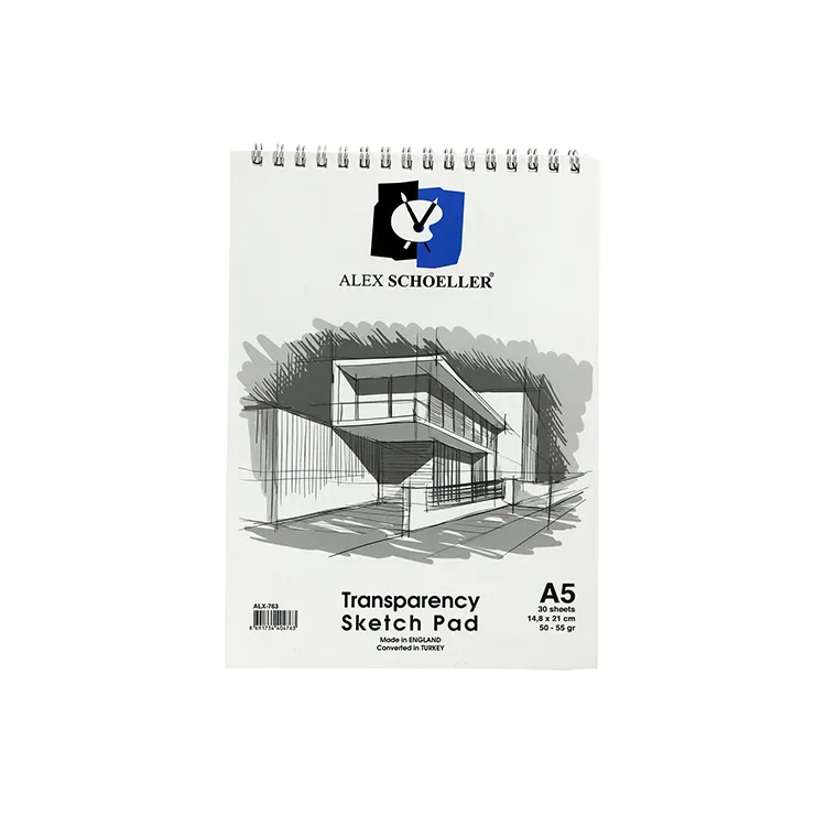 ALEX A5 14,8X21cm ESKİZ BLOK SPİRALLİ 50/55GR.30YP.
