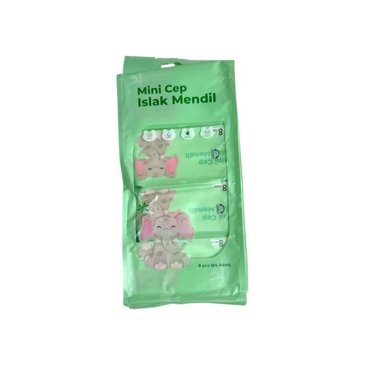 TEKNOPOİNT 4649 CEP TİPİ MİNİ ISLAK MENDİL PAKET 8'Lİ (1 PAKET)