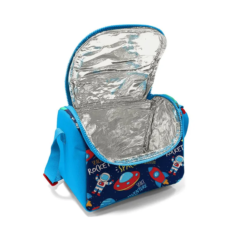 CORAL HIGH 11807 KIDS LACİVERT MAVİ UZAY DESENLİ THERMO BESLENME ÇANTASI