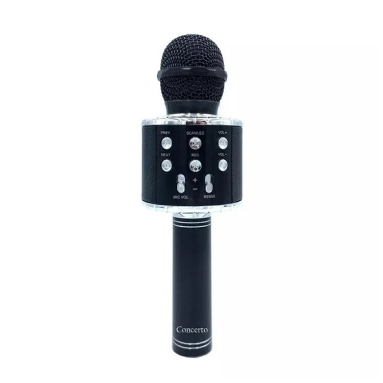 DOPPLER CONCERTO RGB LED SES DEĞİŞTİRME KAYIT ÖZELLİKLİ KARAOKE MİKROFON