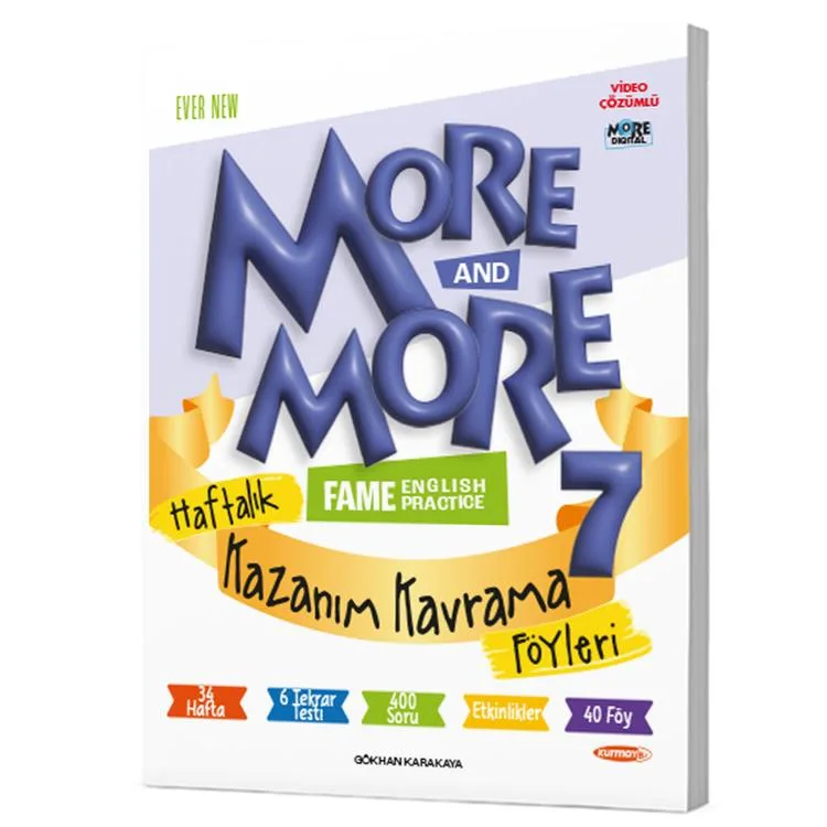 KURMAY ELT 7. MORE & MORE HAFTALIK KAZANIM KAVRAMA FÖYLERİ 40 FÖY