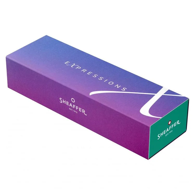 SHEAFFER 9376-1 100 ROLLER KALEM EXPRESSION MAVİ-PEMBE SEDEFLİ RENK GEÇİŞLİ ÖZEL KUTUDA