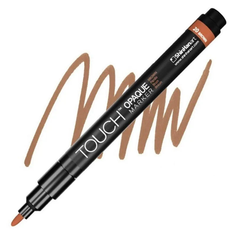 TOUCH OPAQUE SU BAZLI MARKER KALEM 0.8-1.3mm - FINE PACK BROWN 20 - SH8613003-2010