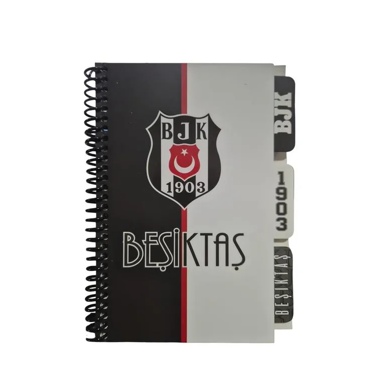 TMN 607561 BEŞİKTAŞ 13 x 18 AYRAÇLI KRT. KPK. SPİRALLİ BLOKNOT PLANLAYICI