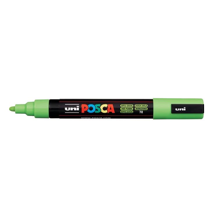 UNİ POSCA SU BAZLI POSTER MARKER 1.8-2.5 ELMA YEŞİLİ PC-5M