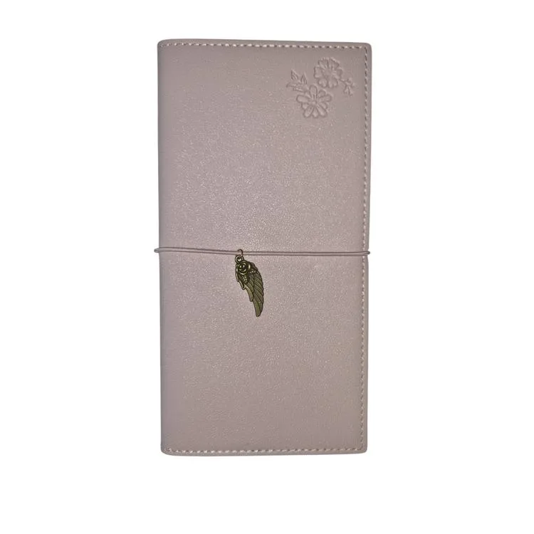 VICTORIA'S JOURNALS CHARM KUŞ 126-2750 VEGAN DERİ KAPAK 9X19cm 100gr. 80YP. PLANLAYICI (NOKTALI) DEFTER PEMBE