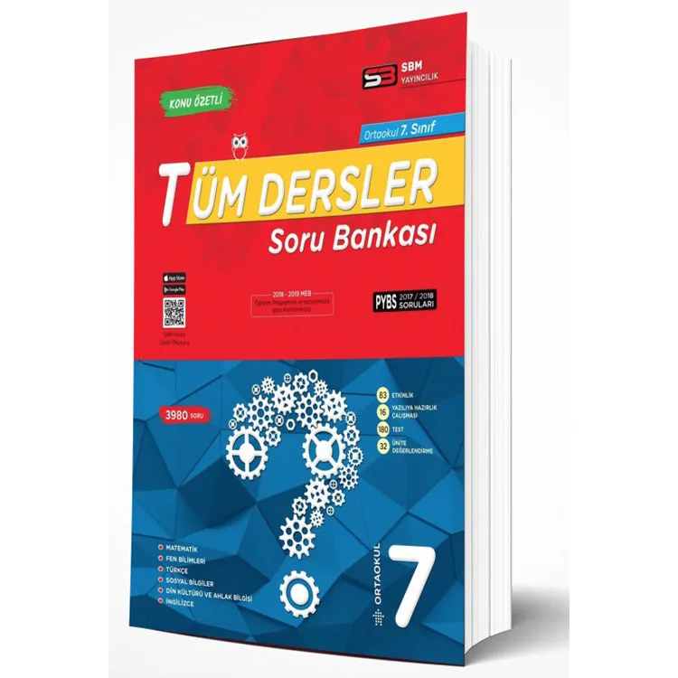 SORU BANKASI MERKEZİ 7.SINIF TÜM DERSLER SORU BANKASI