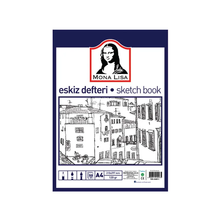 SÜDOR BN05-4 ESKİZ DEFTERİ A4 120gr. 50YP.