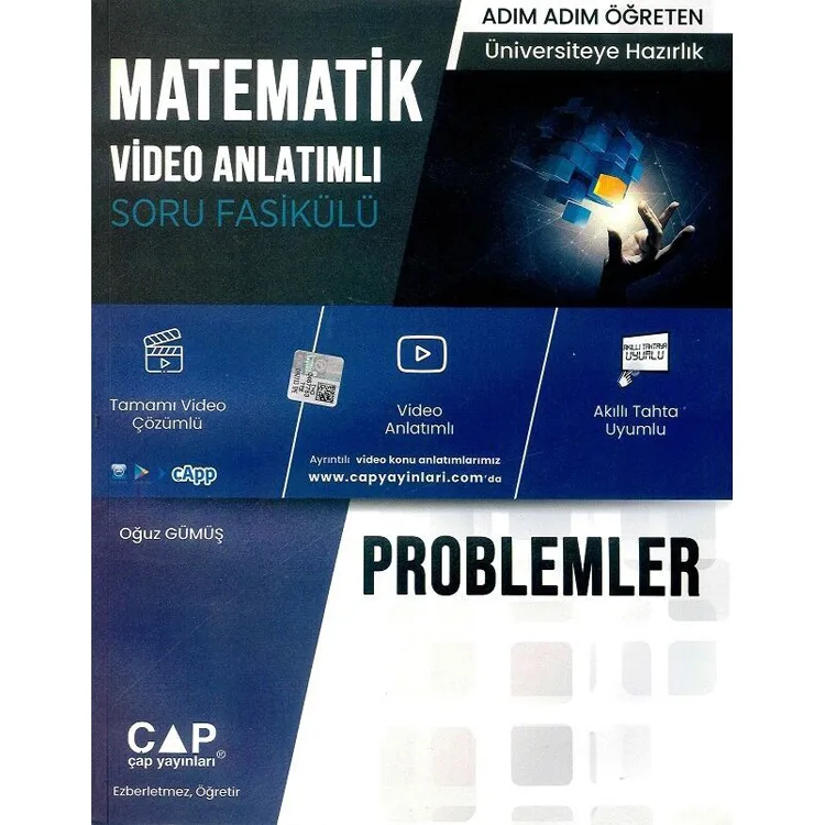 ÇAP ÜNİVERSİTE HAZIRLIK MATEMATİK PROBLEMLER VİDEO ANLATIMLI SORU BANKASI