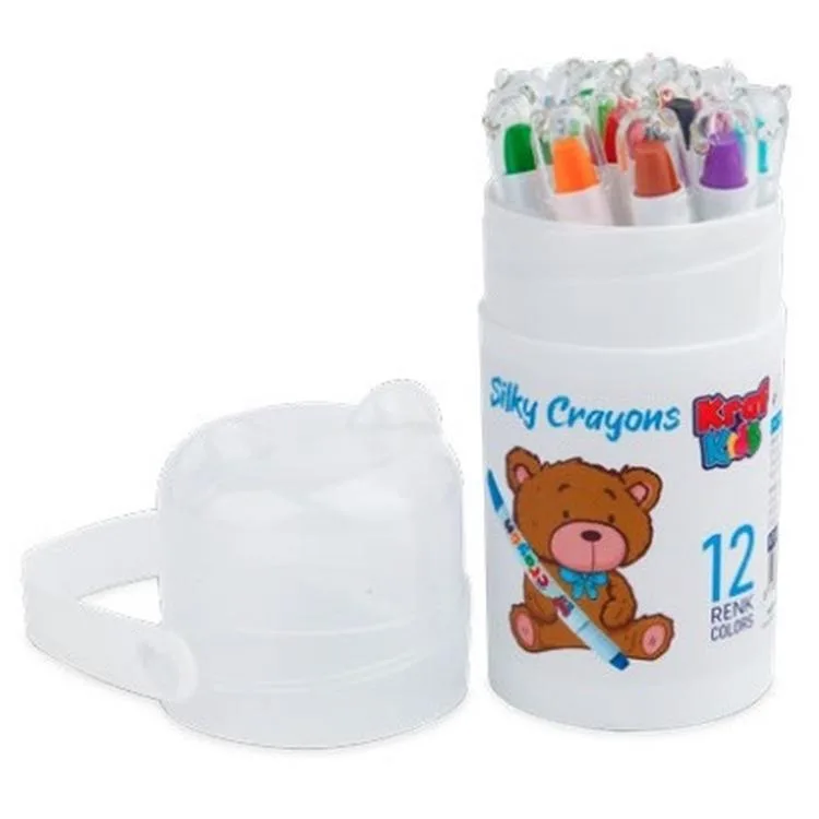 KRAF KK500 KİDS PASTEL BOYA SILKY CRAYONS 12' Lİ