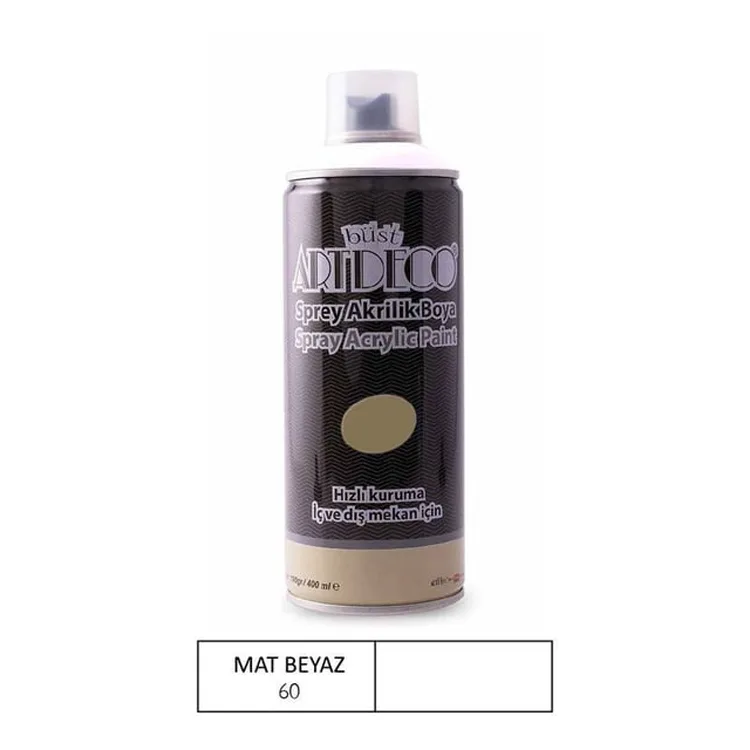 ARTDECO AKRİLİK SPREY BOYA 400 ML MAT BEYAZ